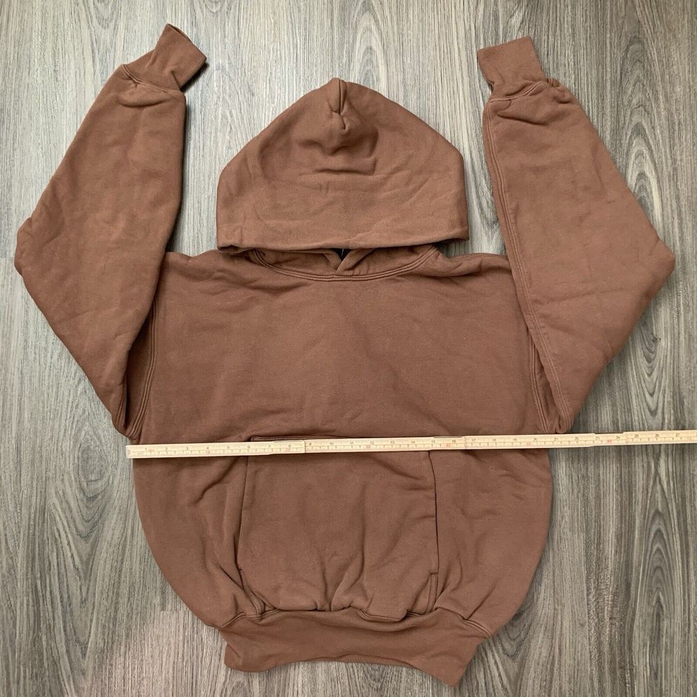 Yeezy YZY Gap Perfect Hoodie Men XS‎ Kanye West Double Layered Heavyweight Brown - Picture 4 of 9